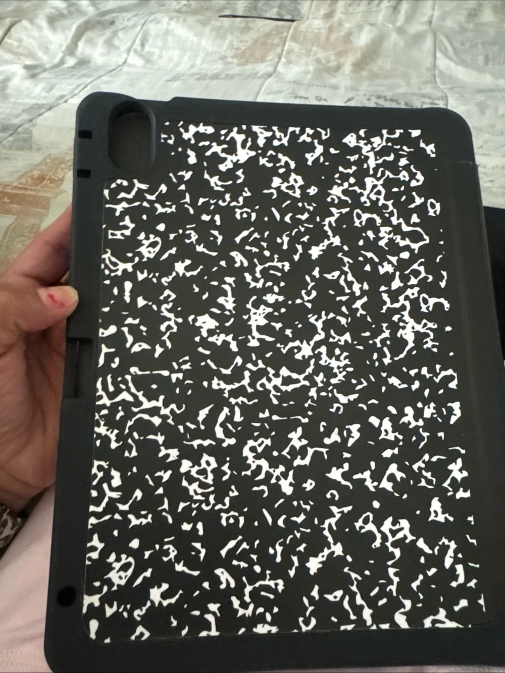 iPod Folio Case - Black & White Composition Book Design